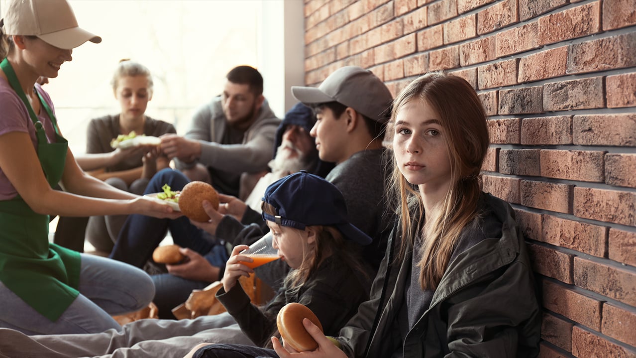 A mother with their daughter